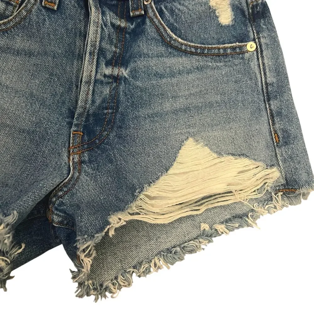 EB Denim Perfect Jean Shorts In Arlie Size 24 - Picture 4 of 9